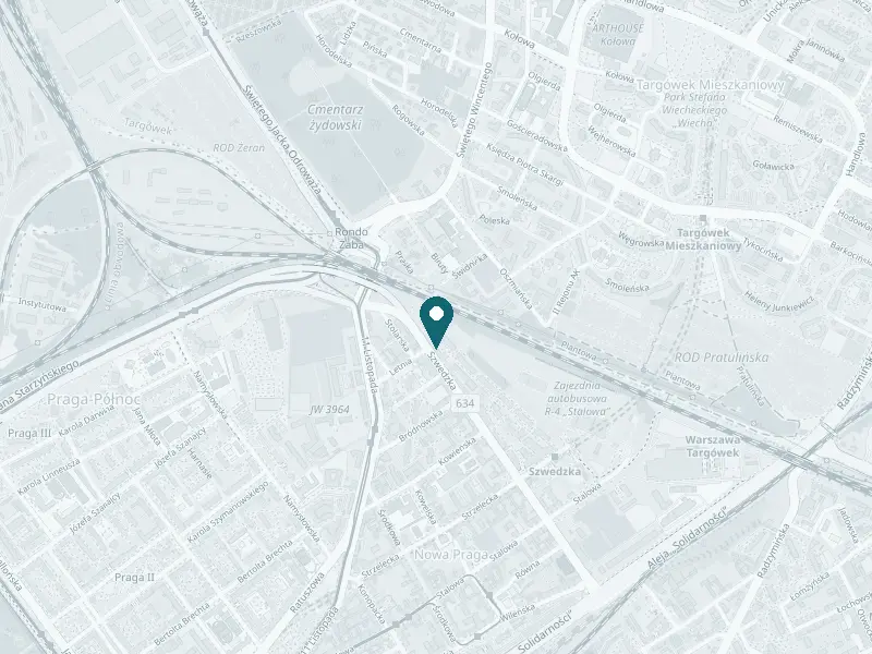 Mapa: Bohema Beauty, ul. Szwedzka 30, Praga-Północ