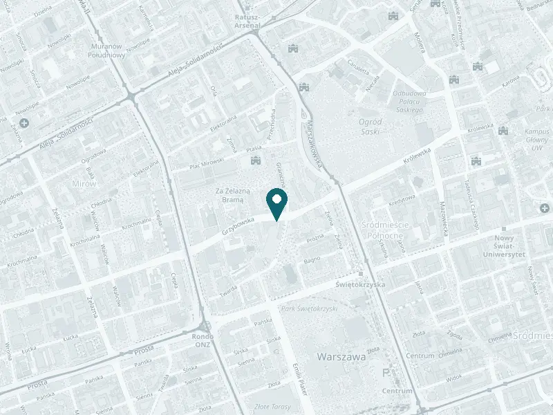 Mapa: Dermapure, ul. Grzybowska 3/U7, Śródmieście