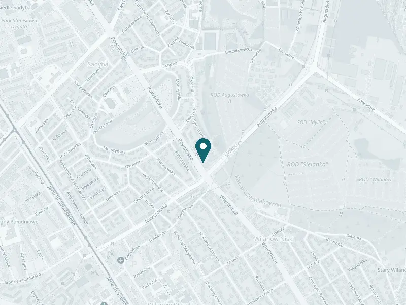 Mapa: Estebelle, ul. Powsińska 8, Mokotów