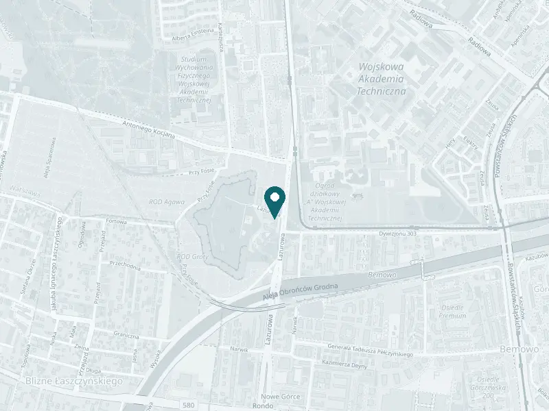 Mapa: Fabskin, ul. Lazurowa 183 lok. 86, Bemowo