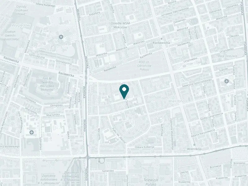Mapa: Klinika Dr Dębski, ul. Rabindranatha Tagore 3/2, Mokotów