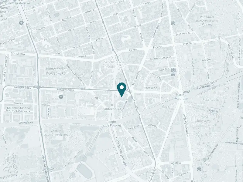 Mapa: Klinika dr Jagielskiej, ul. Mokotowska 15A lok. 2B, Śródmieście
