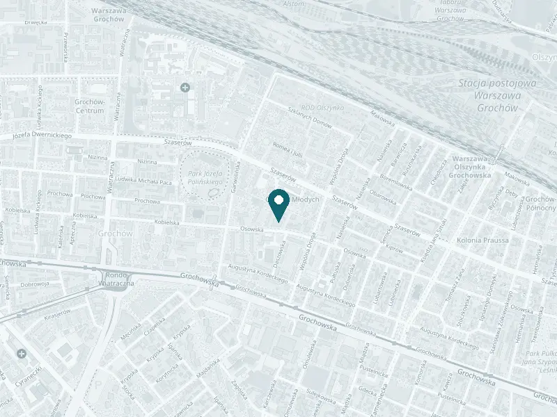 Mapa: La Clinique, ul. Osowska 84, Praga-Południe