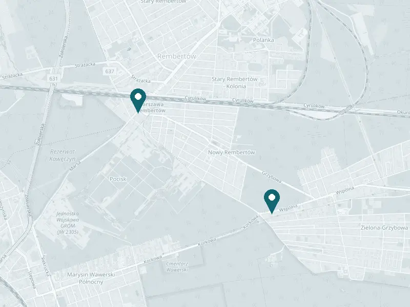 Mapa: Mediderm — 2 miejsca w mieście Warszawa