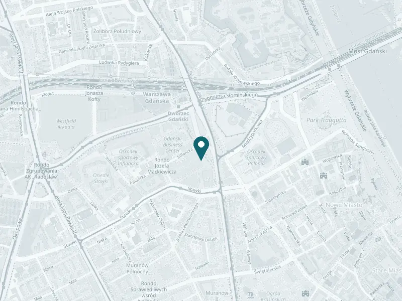 Mapa: Klinika Murano, ul. Pokorna 2 lok. U8, Śródmieście