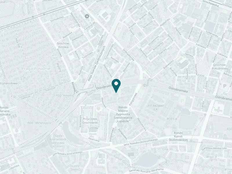 Mapa: Ostrobramska Beauty Clinic, ul. Motorowa 10B, Praga-Południe