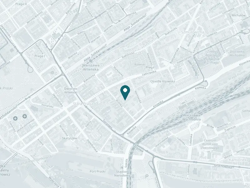 Mapa: Praskie Centrum Medyczne, ul. Brzeska 12, Praga-Północ