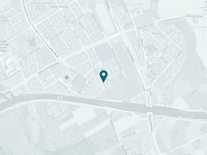 Mapa: Skin and Smile, ul. Sarmacka 27 lok. 93, Wilanów