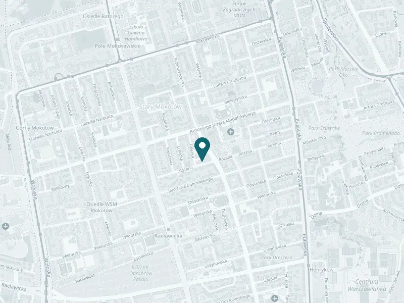 Mapa: ZON Clinic, ul. Kazimierzowska 43/J, Mokotów