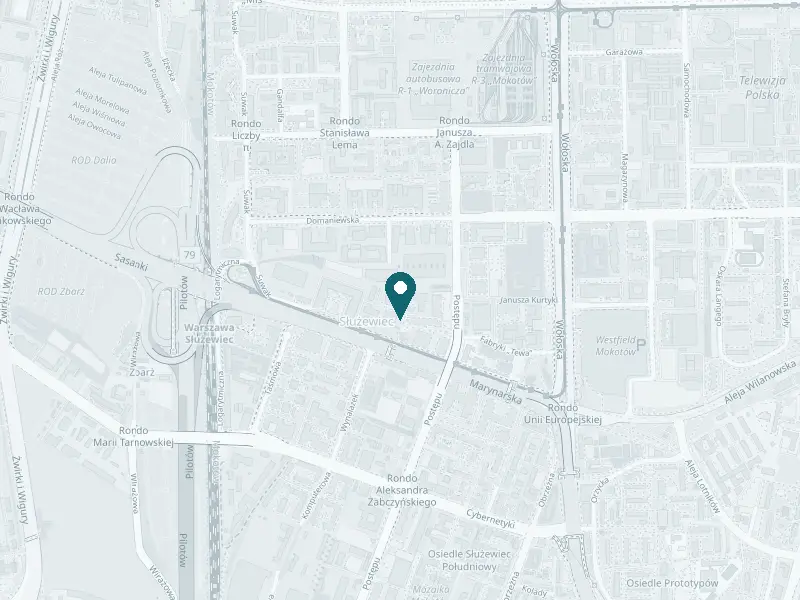 Mapa: miejsca w Warszawie, w których wykonuje się powiększanie ust